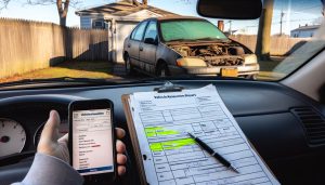 assess vehicle gather documents