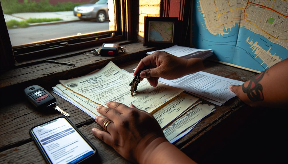 gather vehicle documentation promptly