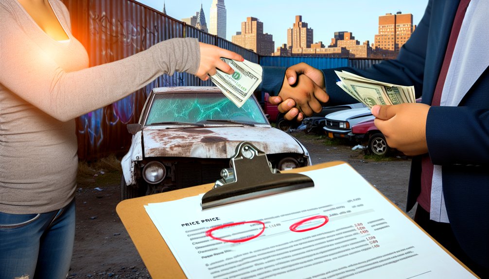 negotiate junk vehicle price